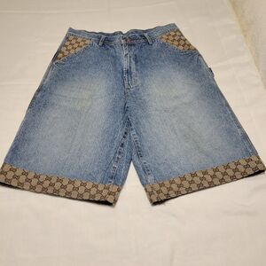 725 Originals Dinem  Shorts  Custom  Reworked GG Monogram Accents  High Rise  34